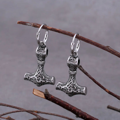 Viking Thor’s Hammer Earrings