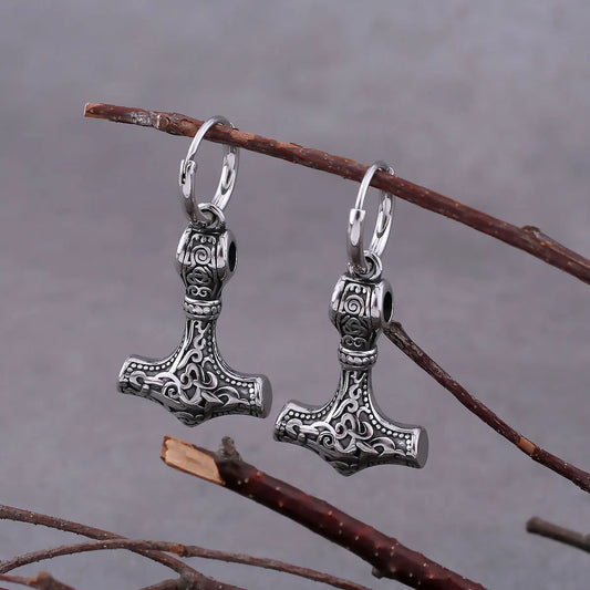 Viking Thor’s Hammer Earrings