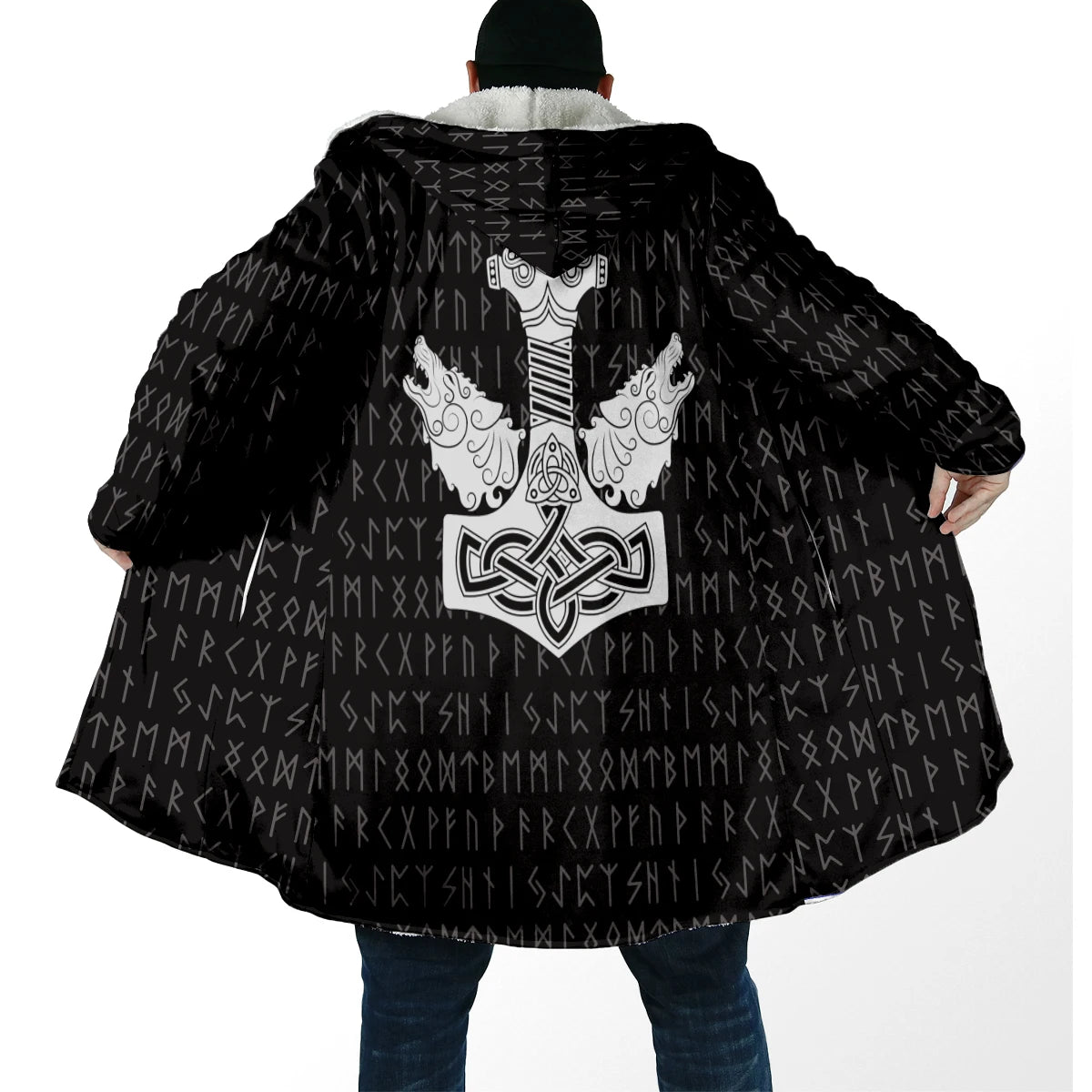 Viking 3D Fleece Winter Cloak