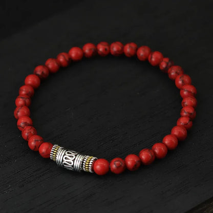 Minimalist Natural Stone Tibetan Bracelet