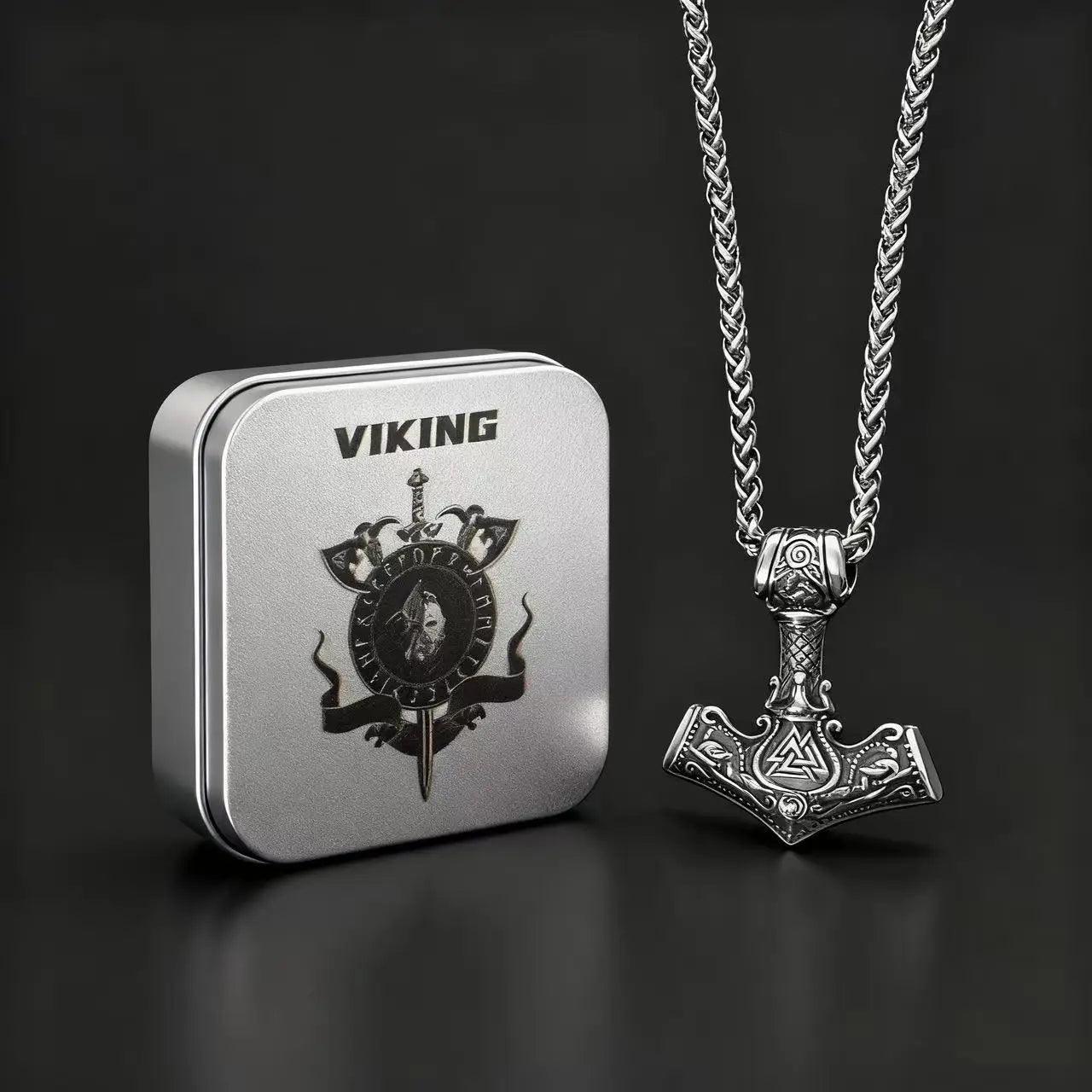 Viking Mjolnir Thor’s Hammer Necklace