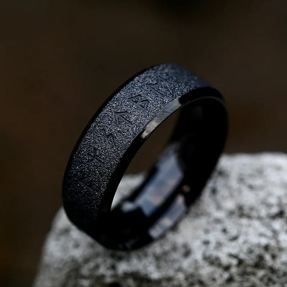 Viking Odin Engraved Rune Ring