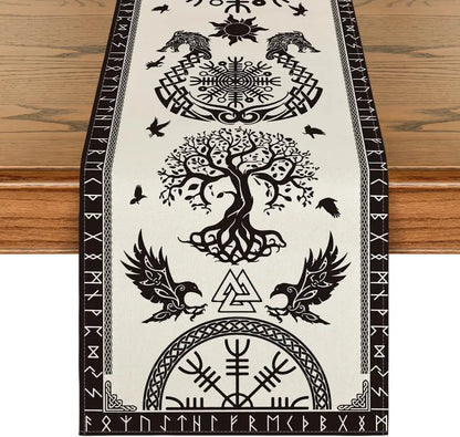Viking Yggdrasil Table Runner