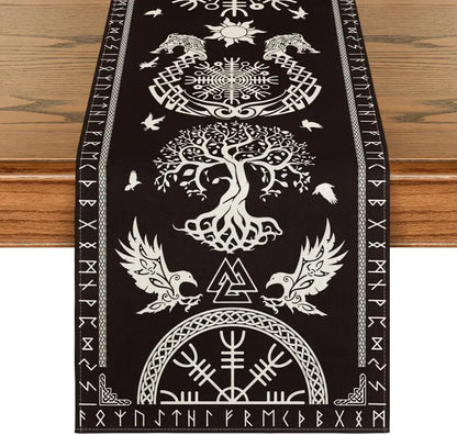 Viking Yggdrasil Table Runner