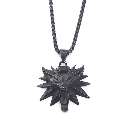 Viking Wolf Amulet – Steel Norse Warrior Pendant