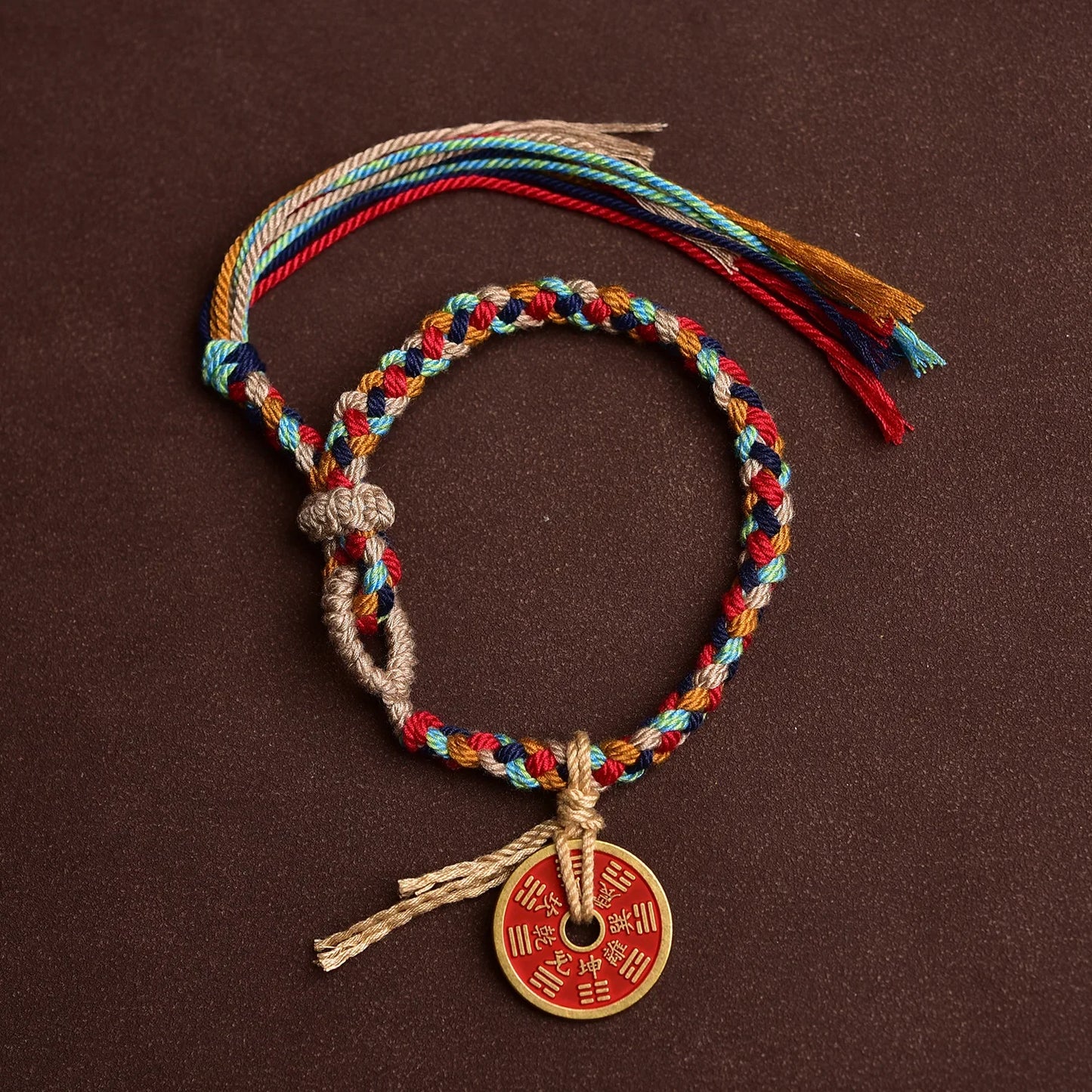 Handmade Tibetan Coin Charm Bracelet