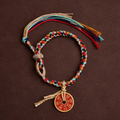 Handmade Tibetan Coin Charm Bracelet
