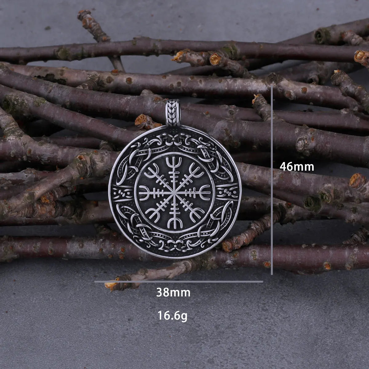 Viking Vegvisir Compass Pendant