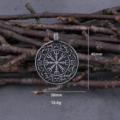 Viking Vegvisir Compass Pendant