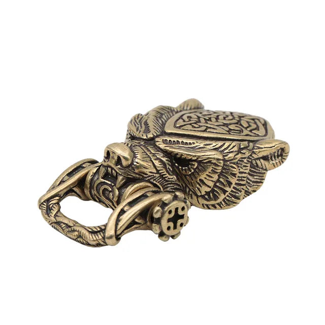 Bear Head Brass Buckle