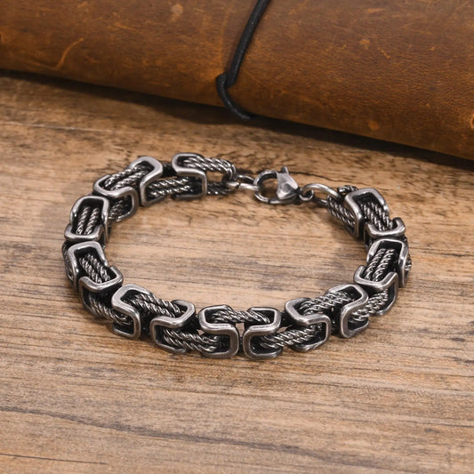 Viking Forged Chain Bracelet
