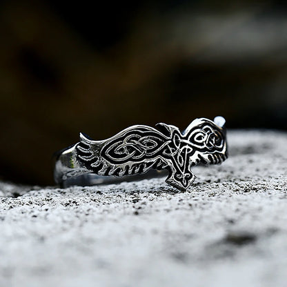 Viking Raven Ring