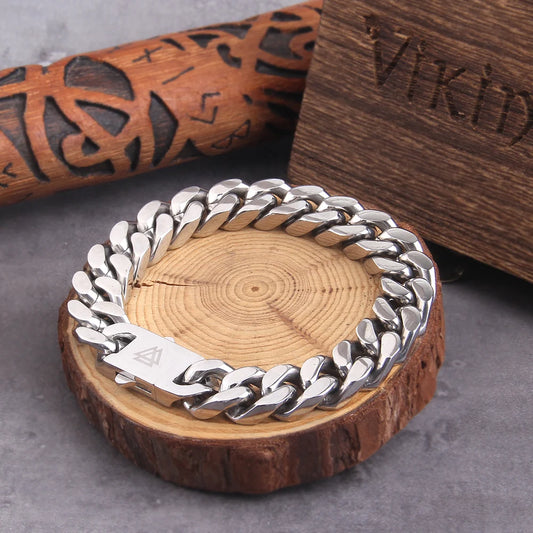 Viking Steel Chain Bracelet