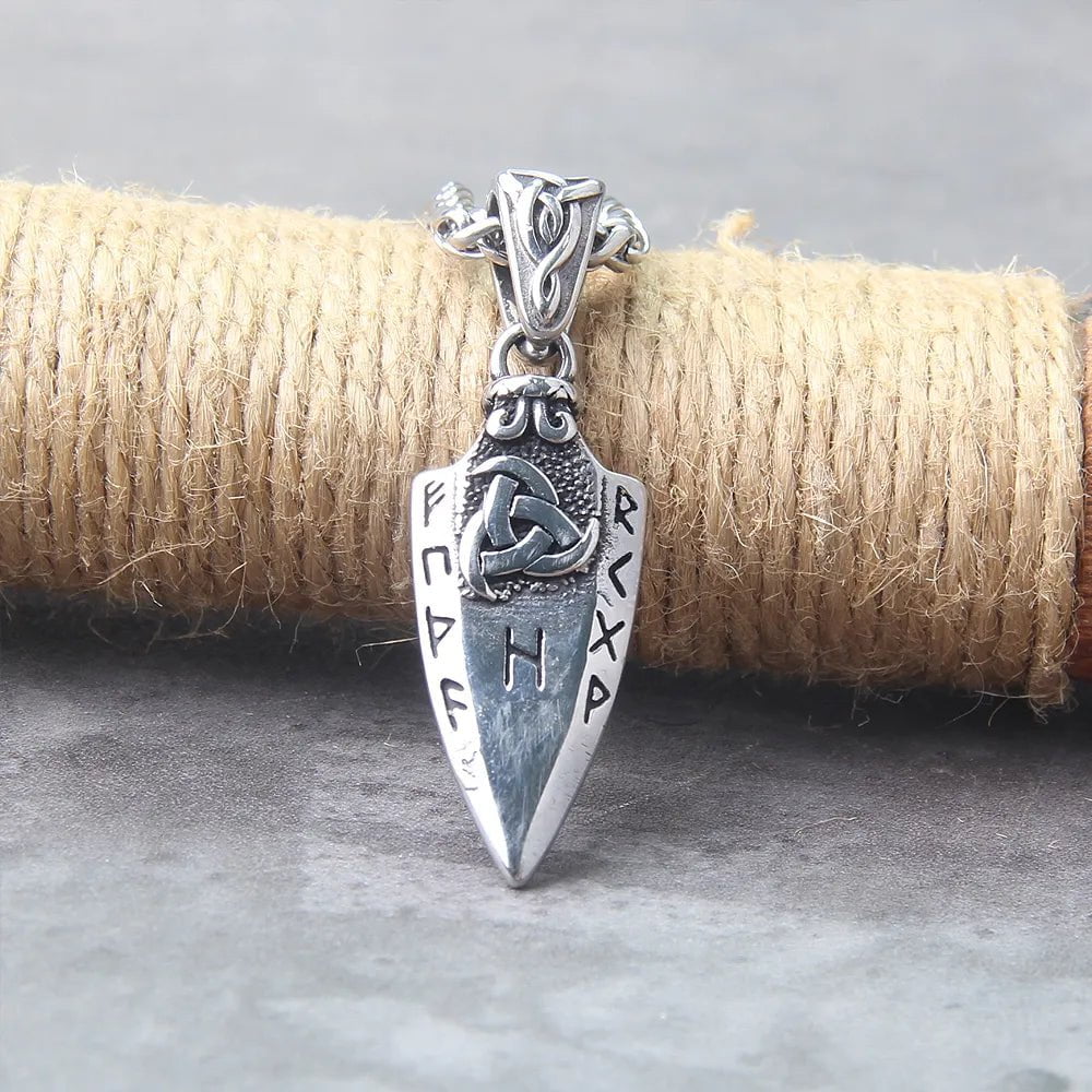 Viking Odin's Spear Gungnir Stainless Steel Necklace Ancient Treasures Ancientreasures Viking Odin Thor Mjolnir Celtic Ancient Egypt Norse Norse Mythology