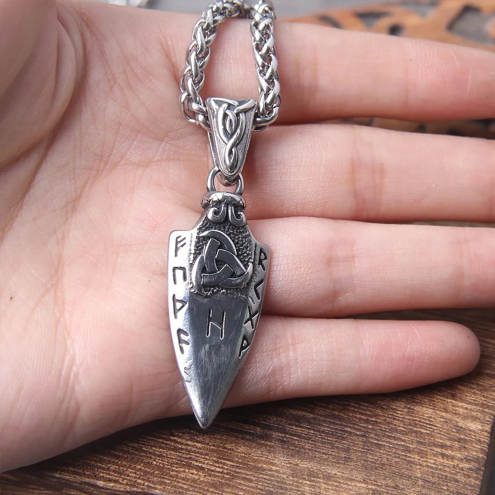 Viking Odin's Spear Gungnir Stainless Steel Necklace Ancient Treasures Ancientreasures Viking Odin Thor Mjolnir Celtic Ancient Egypt Norse Norse Mythology