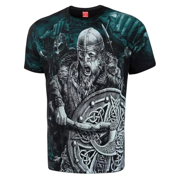 Viking Raiders T-Shirt Ancient Treasures Ancientreasures Viking Odin Thor Mjolnir Celtic Ancient Egypt Norse Norse Mythology