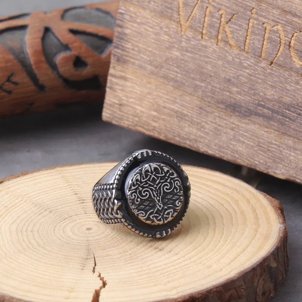 Viking Tree of Life Stainless Steel Ring Ancient Treasures Ancientreasures Viking Odin Thor Mjolnir Celtic Ancient Egypt Norse Norse Mythology