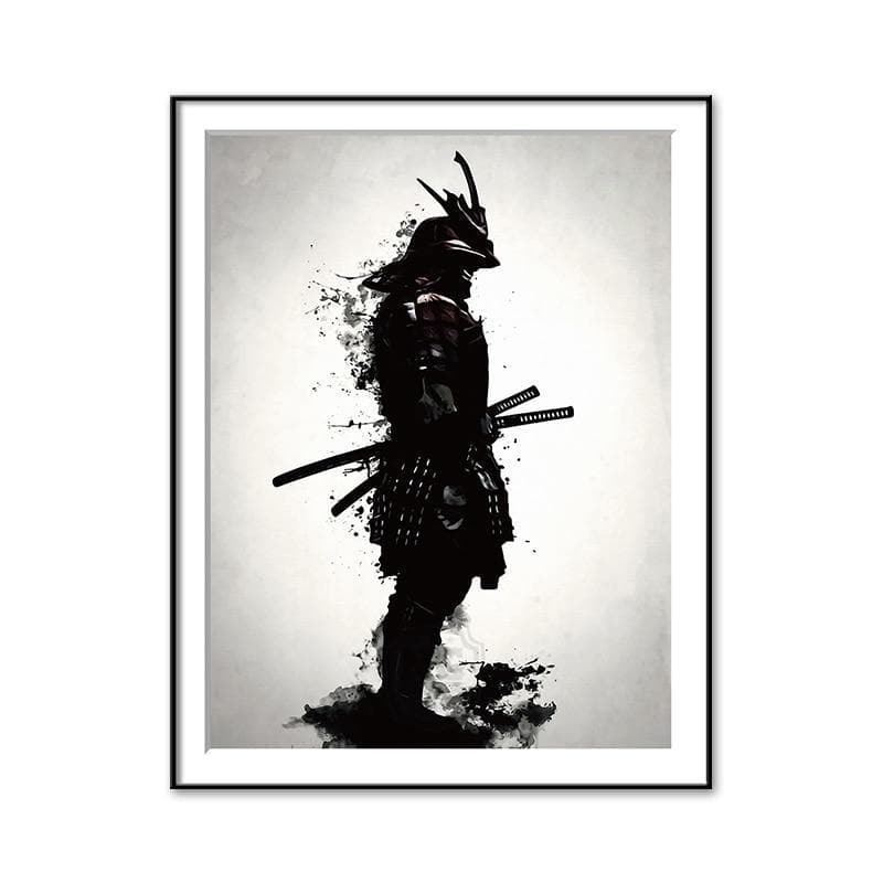 30x40cm Ancient Japanese Samurai Warrior Canvas