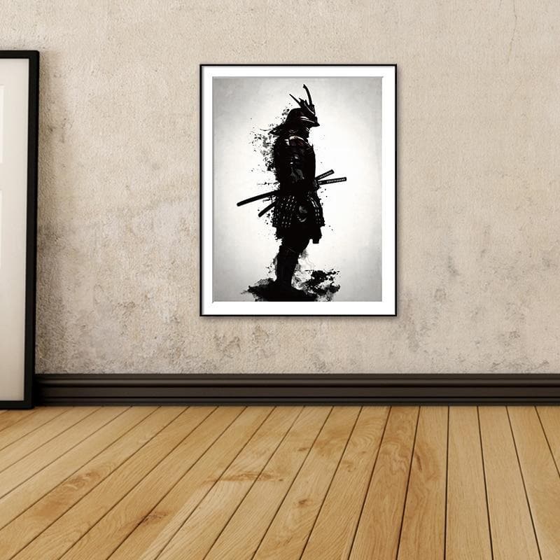 30x40cm Ancient Japanese Samurai Warrior Canvas