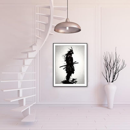 30x40cm Ancient Japanese Samurai Warrior Canvas