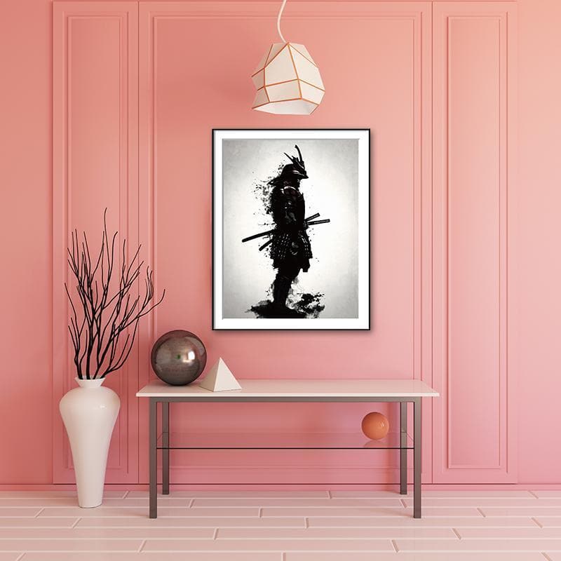 30x40cm Ancient Japanese Samurai Warrior Canvas