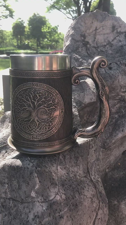 Viking Yggdrasil Tree of Life Tankard Mug