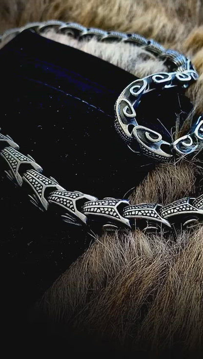 Viking Stainless Steel Jörmungandr Chain