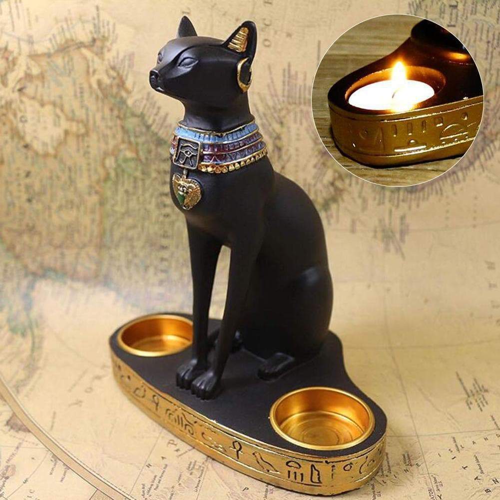 Ancient Egypt Goddess Bastet Candle Holder