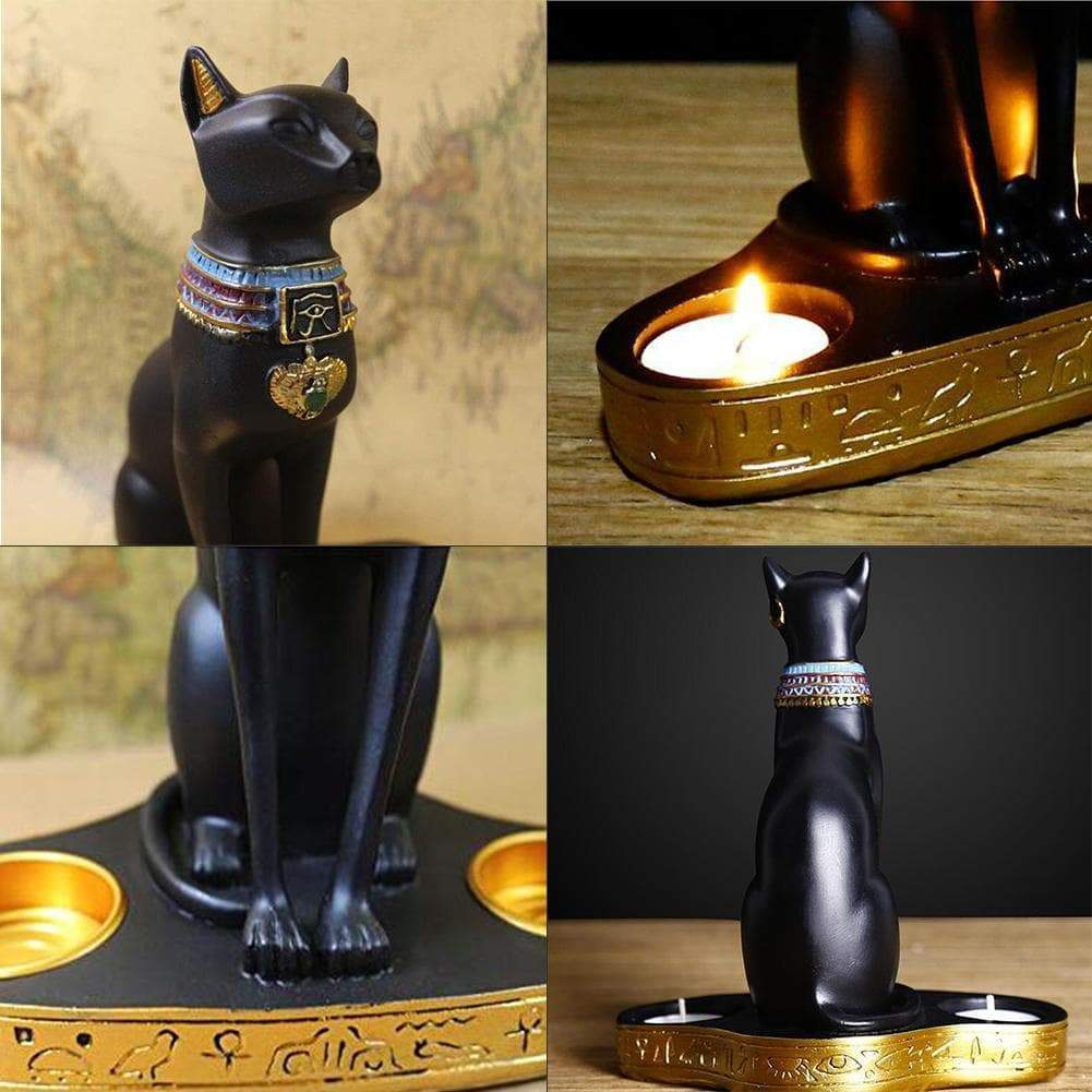 Ancient Egypt Goddess Bastet Candle Holder