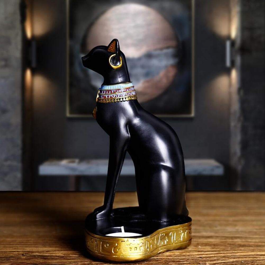 Ancient Egypt Goddess Bastet Candle Holder