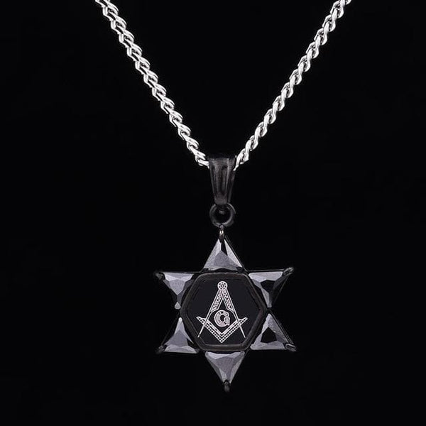 Freemason Star of David Square and Compasses Necklace - Ancient ...