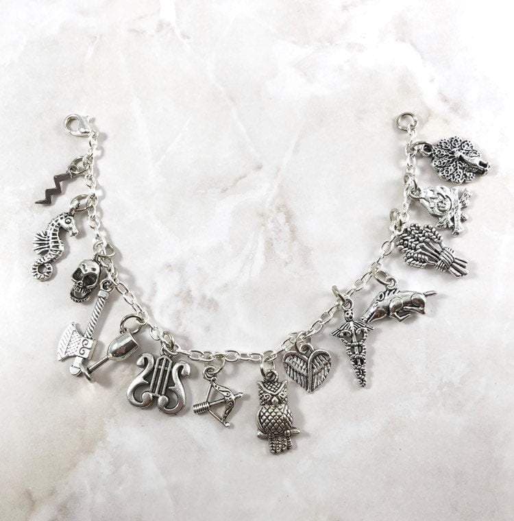 Ancient Greece God and Goddess  Stainless Steel Charm Bracelet