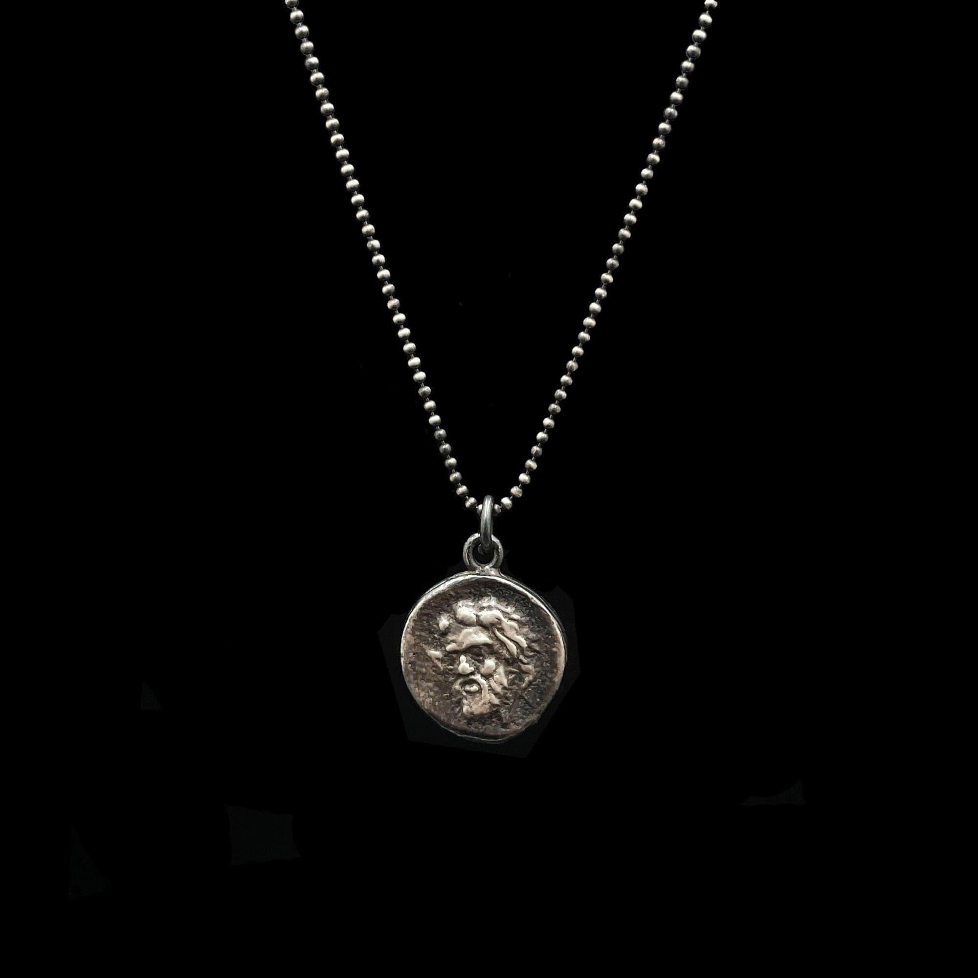Ancient Greek Coin Necklace | Pan (God of Nature) | Museum Quality Replica Ancient Treasures Ancientreasures Viking Odin Thor Mjolnir Celtic Ancient Egypt Norse Norse Mythology