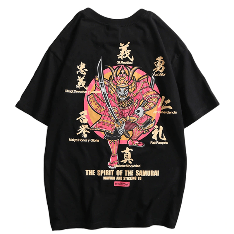 Ancient Japan Black / Asian M Ancient Japan Samurai Harajuku Hip Hop T-Shirt