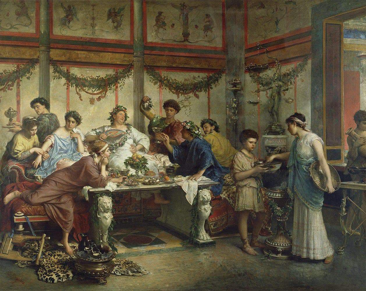 Ancient Rome ''A Roman Feast'' Fine Art