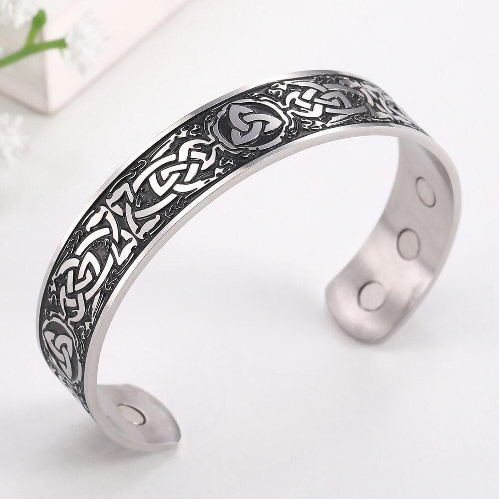 Bangles Celtic Triquetra Knot Stainless Steel Bracelet Ancient Treasures Ancientreasures Viking Odin Thor Mjolnir Celtic Ancient Egypt Norse Norse Mythology