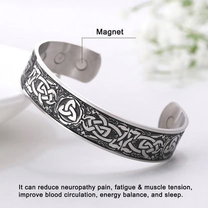 Bangles Celtic Triquetra Knot Stainless Steel Bracelet Ancient Treasures Ancientreasures Viking Odin Thor Mjolnir Celtic Ancient Egypt Norse Norse Mythology