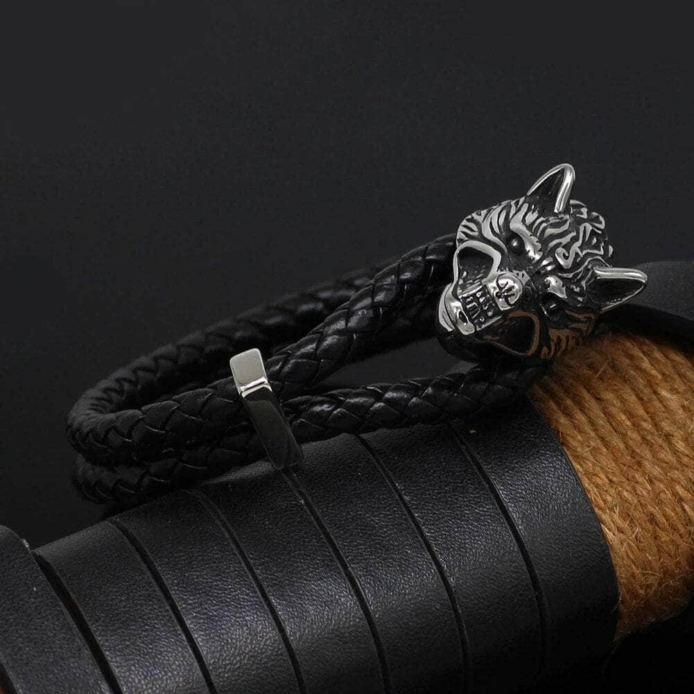 Bracelet Vikings Wolf Stainless Steel Bracelet Ancient Treasures Ancientreasures Viking Odin Thor Mjolnir Celtic Ancient Egypt Norse Norse Mythology