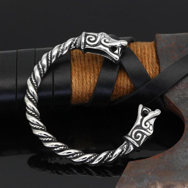Vikings Nordic Dragon Stainless Steel Bracelet - Ancient Treasures