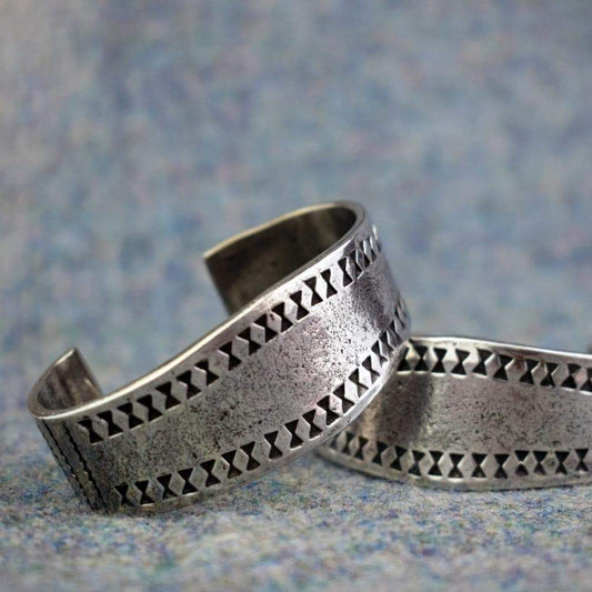 Viking Small Cuff Pewter Bracelet