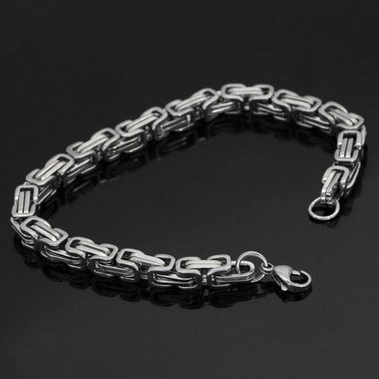 Bracelets Vikings Stainless Steel Snake Chain Bracelet Ancient Treasures Ancientreasures Viking Odin Thor Mjolnir Celtic Ancient Egypt Norse Norse Mythology