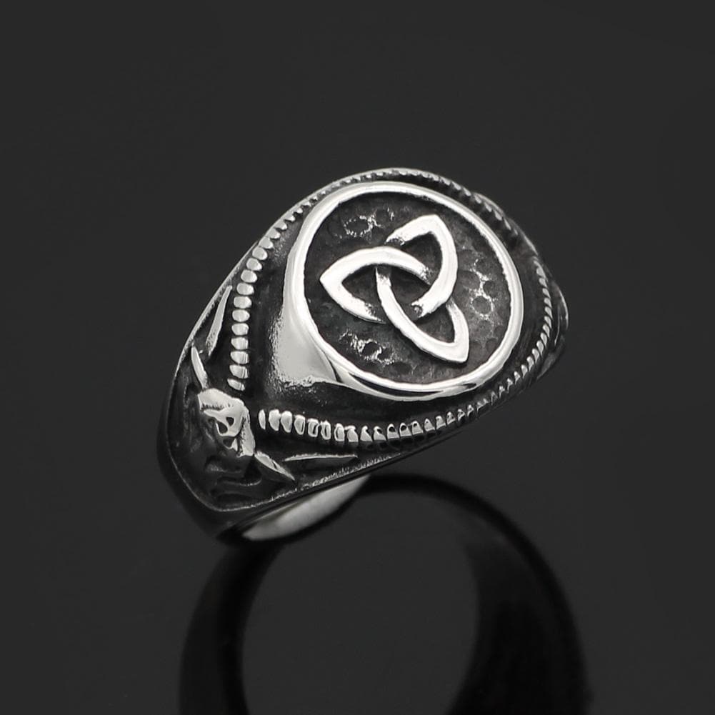 Celtic Handmade Triquetra Stainless Steel Ring Ancient Treasures Ancientreasures Viking Odin Thor Mjolnir Celtic Ancient Egypt Norse Norse Mythology