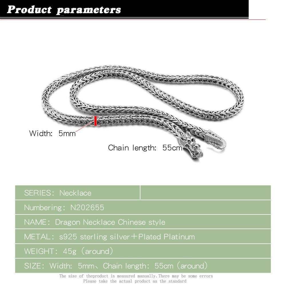 Chain Necklaces Men's 925 Sterling Silver Necklaces Dragon 925 Sliver Popular Necklaces Solid Silver Body Chain Jewelry Vintage Accessories|designer jewelry|jewelry designsilver chain Ancient Treasures Ancientreasures Viking Odin Thor Mjolnir Celtic Ancient Egypt Norse Norse Mythology