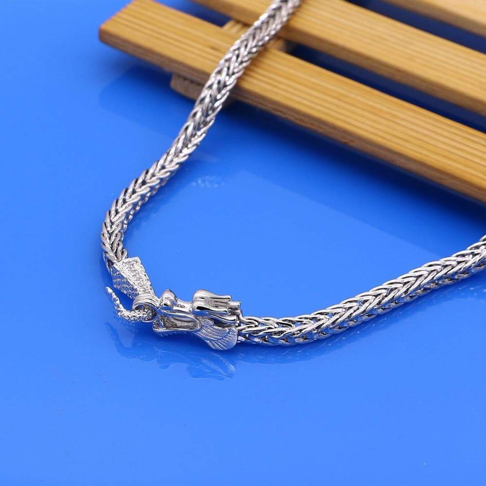 Chain Necklaces Men's 925 Sterling Silver Necklaces Dragon 925 Sliver Popular Necklaces Solid Silver Body Chain Jewelry Vintage Accessories|designer jewelry|jewelry designsilver chain Ancient Treasures Ancientreasures Viking Odin Thor Mjolnir Celtic Ancient Egypt Norse Norse Mythology