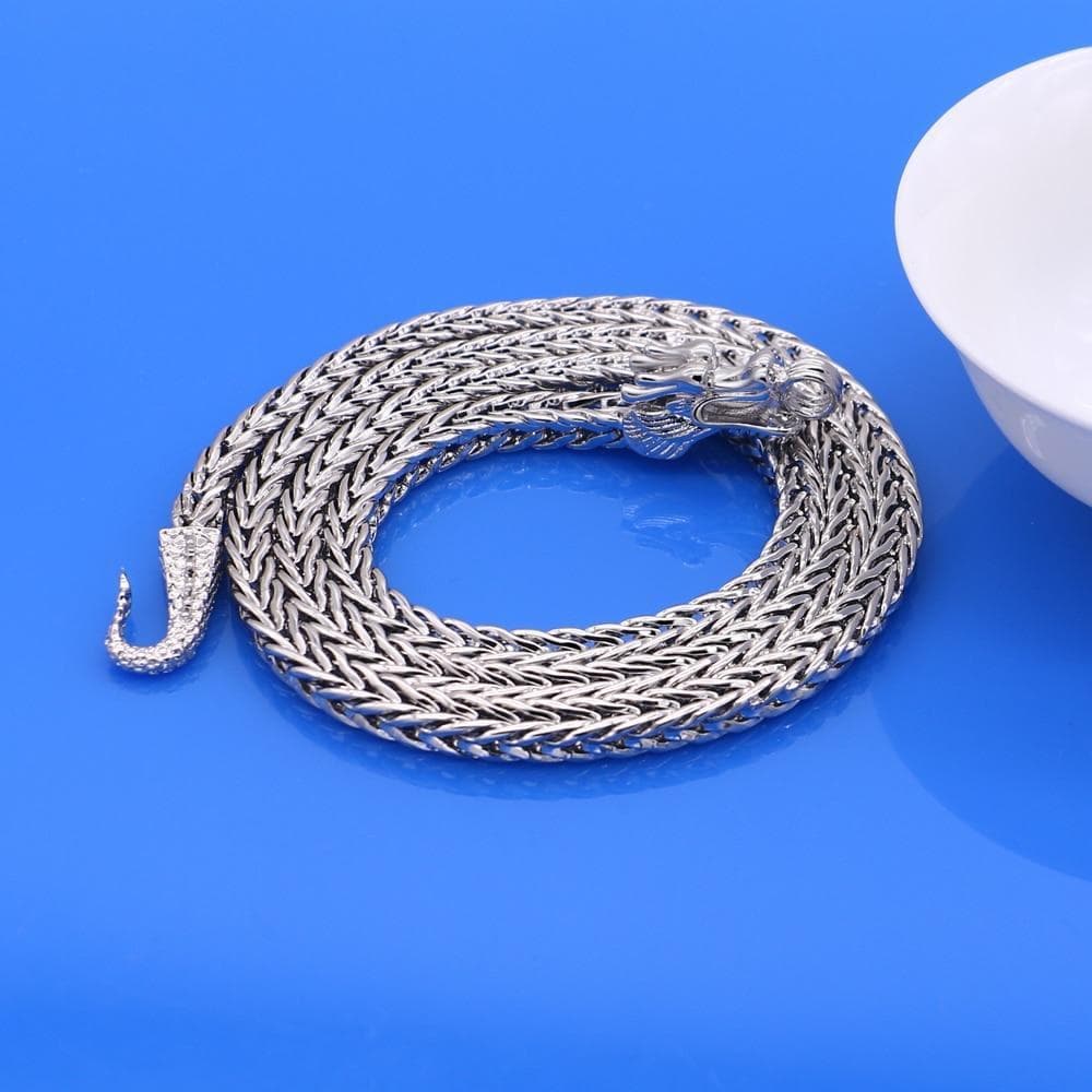 Chain Necklaces Men's 925 Sterling Silver Necklaces Dragon 925 Sliver Popular Necklaces Solid Silver Body Chain Jewelry Vintage Accessories|designer jewelry|jewelry designsilver chain Ancient Treasures Ancientreasures Viking Odin Thor Mjolnir Celtic Ancient Egypt Norse Norse Mythology