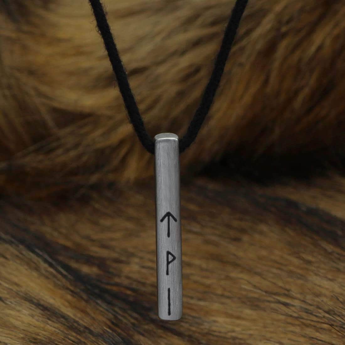 Viking Runes Birthday Stainless Steel Silver Necklaces - Ancient Treasures