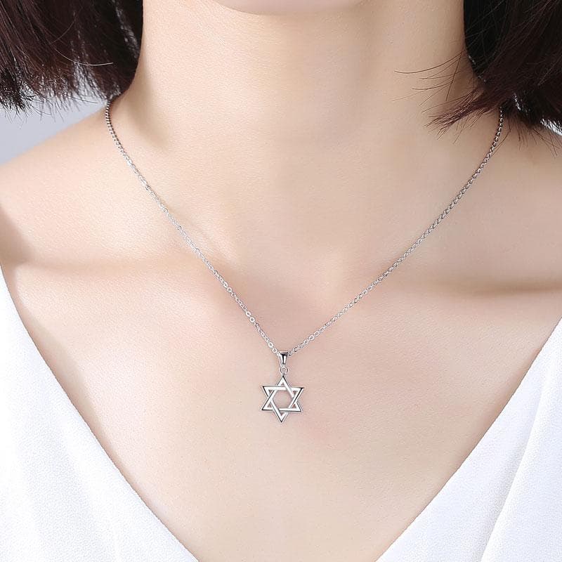 Chain Necklaces TONGZHE Collare Magen Star Of David Pendant 925 Sterling Silver Israel Chain Necklace Women Judaica Jewish Men Jewelry 2019|Chain Necklaces| Ancient Treasures Ancientreasures Viking Odin Thor Mjolnir Celtic Ancient Egypt Norse Norse Mythology