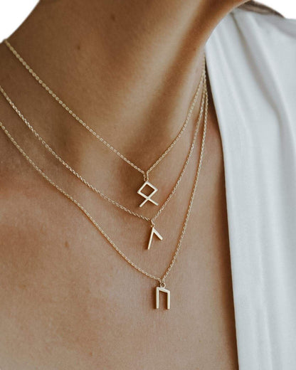 Chain Necklaces Viking Runes Tunic Stainless Steel Gold Necklaces Ancient Treasures Ancientreasures Viking Odin Thor Mjolnir Celtic Ancient Egypt Norse Norse Mythology