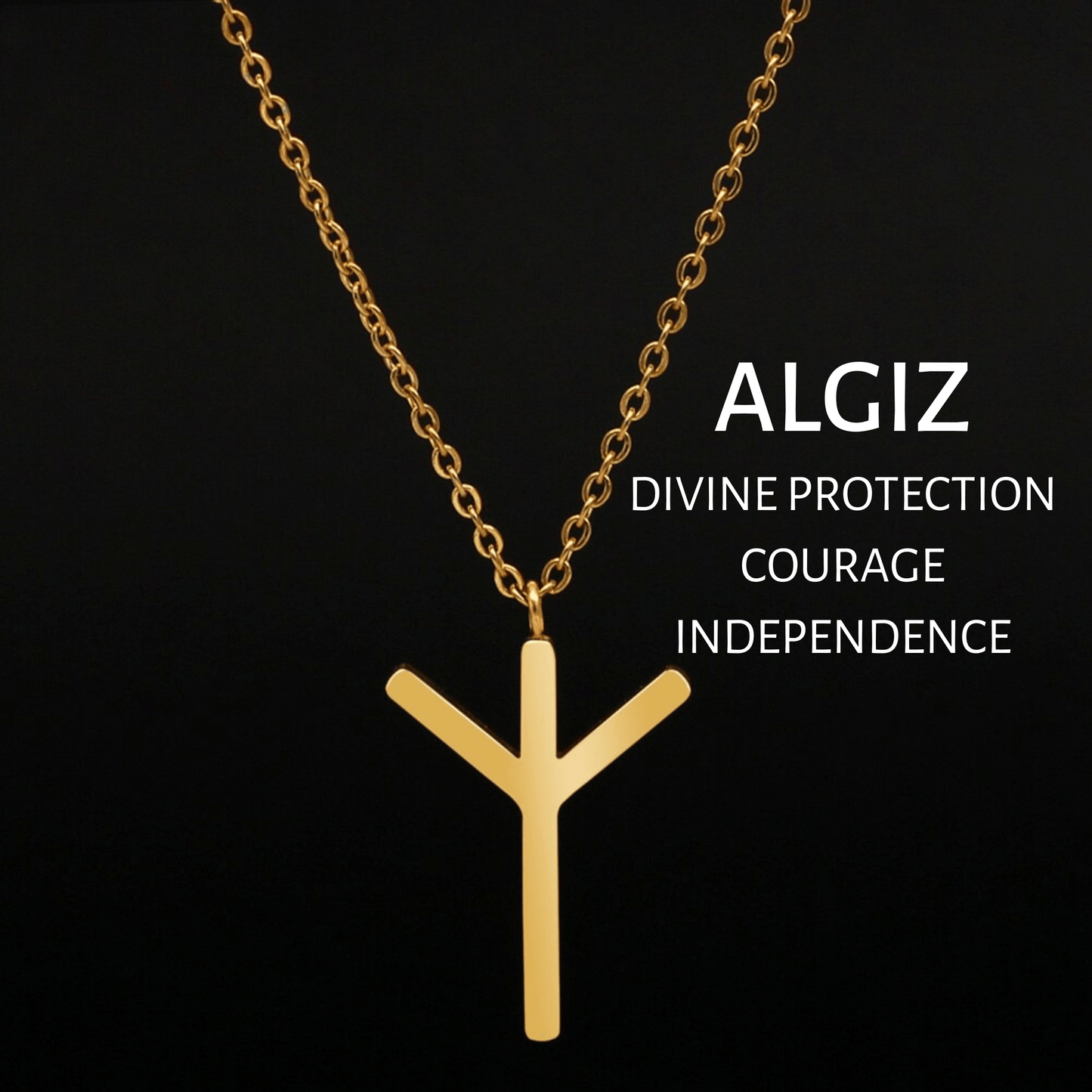 Chain Necklaces Viking Runes Tunic Stainless Steel Gold Necklaces Ancient Treasures Ancientreasures Viking Odin Thor Mjolnir Celtic Ancient Egypt Norse Norse Mythology