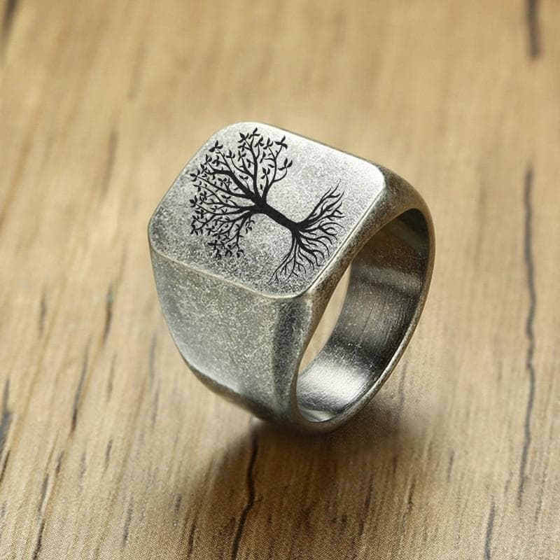 Customized Rings Vnox Rock Punk Tree Of Life Signet Rings for Men Jewelry Custom Words Images Personalize Engrave Gifts for Him Jewelry|Customized Rings| Ancient Treasures Ancientreasures Viking Odin Thor Mjolnir Celtic Ancient Egypt Norse Norse Mythology